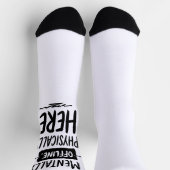 メンタルオフライン内向的Tシャツ ソックス (上部)