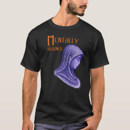 メンタルドレイン抽象的人物イラスト - 静か Tシャツ