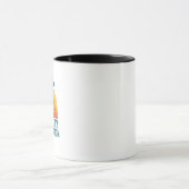 メンタルバケーション中 - 面白い引用コーヒーマグ マグカップ (中央)