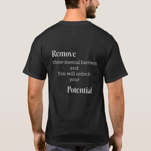 メンタルバリアを打ち破れ Tシャツ (裏面)