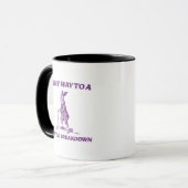 メンタルブレイク寸前のウサギ マグカップ (正面左)