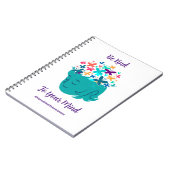 メンタルヘルスあなたの心に親切にするパーソナライズ ノートブック (左側)