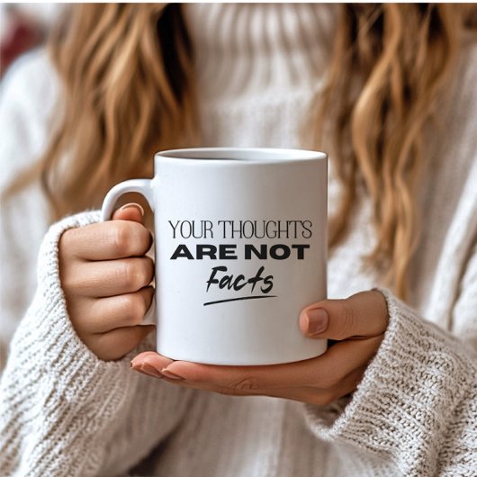 メンタルヘルスあなたの考えは事実OCDではない コーヒーマグカップ