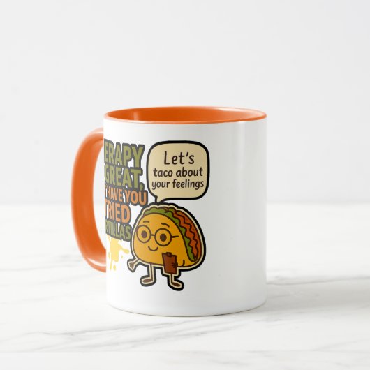 メンタルヘルスおもしろいマグ マグカップ (正面左)