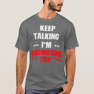 メンタルヘルスおもしろい認識度カウンセラーのギフトヘラ Tシャツ