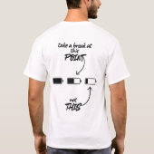 メンタルヘルスが大切な時代 Tシャツ (裏面)