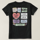 メンタルヘルスが重要な理由 Tシャツ (デザイン裏面)