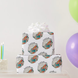 メンタルヘルスが重要フローラメンタルヘルス ラッピングペーパー