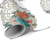 メンタルヘルスが重要フローラメンタルヘルス ラッピングペーパー (ロールコーナー)