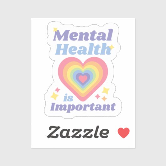 メンタルヘルスが重要 シール (シート)