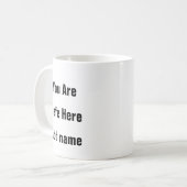 メンタルヘルスここにいる安全な宇宙マグカップ コーヒーマグカップ (正面左)