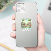メンタルヘルスと地球の平和デザイン シール (スマートフォン)