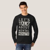 メンタルヘルスについて話そう Tシャツ (正面フル)