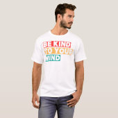 メンタルヘルスのために優しく Tシャツ (正面フル)