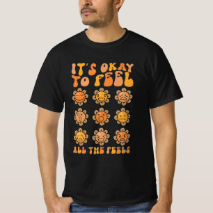 メンタルヘルスのためのオータムセラピー すべての感情を感じることは問題ない Tシャツ