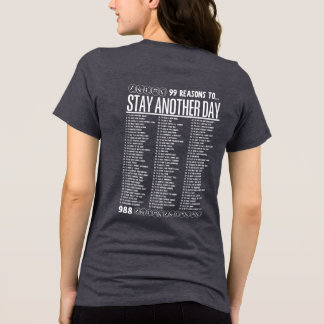 メンタルヘルスのための99の理由 あと一日頑張ろう トライブレンドＴシャツ