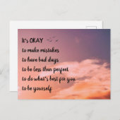 メンタルヘルスのはがき ポストカード (正面/裏面)