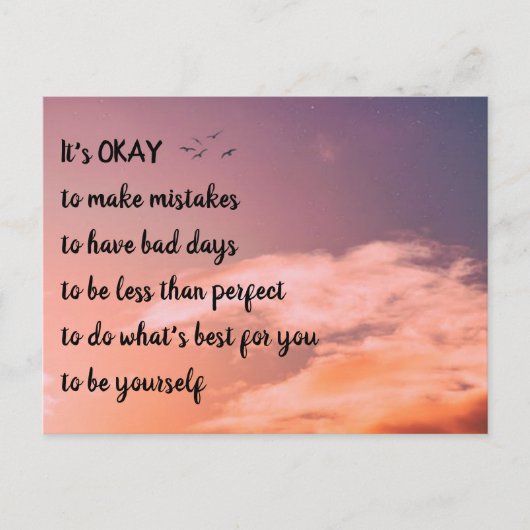 メンタルヘルスのはがき ポストカード (正面)