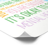 メンタルヘルスのサポートフレーズ ポスター (角)