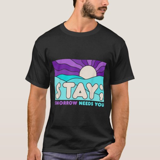 メンタルヘルスのサポート 継続的な予防意識 Tシャツ (正面)