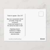 メンタルヘルスのメンタルヘルスカスタムサポート ポストカード (裏面)