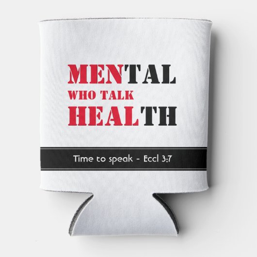 メンタルヘルスのメンタルヘルスカスタム聖なる書物、 経典 缶クーラー (正面)