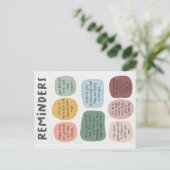 メンタルヘルスのリマインダー ポストカード (スタンド正面)