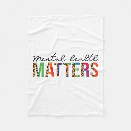 メンタルヘルスの問題人間の脳疾患が待ち受けている フリースブランケット (正面)