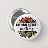 [メンタルヘルスの問題]ボタン 缶バッジ (正面&裏面)