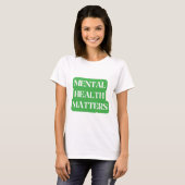 メンタルヘルスの問題 – 広がる認識度 Tシャツ (正面フル)