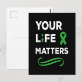 メンタルヘルスの意識向上 あなたの人生は大切 ポストカード (正面/裏面)