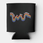 メンタルヘルスの意識向上 レインボー LGBTQ 缶クーラー (正面)