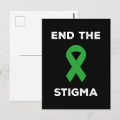 メンタルヘルスの意識向上 汚名を終わらせよう ポストカード (正面/裏面)