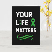 メンタルヘルスの意識　あなたの人生は大切だ カード (黄色い花)