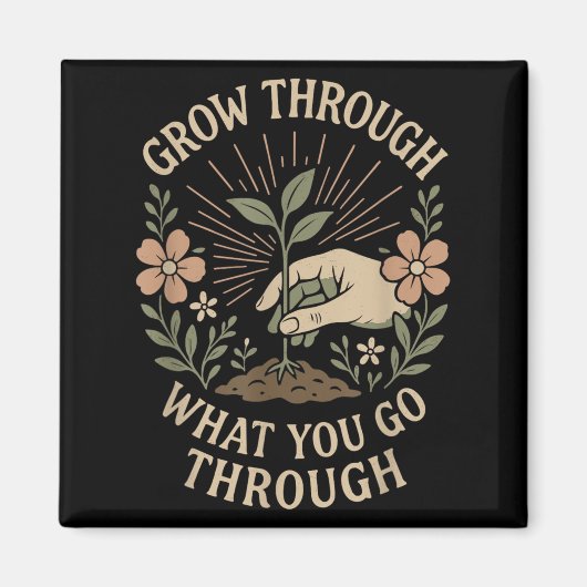 メンタルヘルスの治療を通じて成長する マグネット (正面)