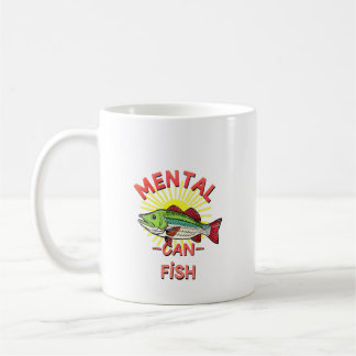 メンタルヘルスの釣り中毒 コーヒーマグカップ