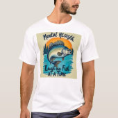 メンタルヘルスの釣果を上げる Tシャツ (正面)