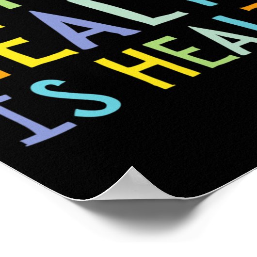 メンタルヘルスはヘルスメンタルヘルス認識度 ポスター (角)