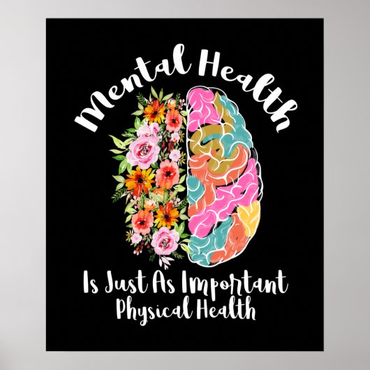 メンタルヘルスはメンタルヘルスの脳と同じだ ポスター (正面)