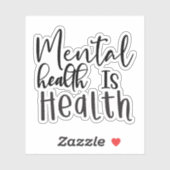 メンタルヘルスは健康 シール (シート)