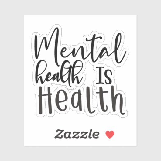 メンタルヘルスは健康 シール (シート)