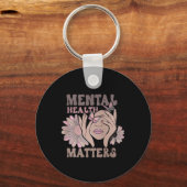 メンタルヘルスは問題認識度サポータの流れ キーホルダー (正面)
