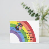 メンタルヘルスへの偏見を解消する ポストカード (スタンド正面)