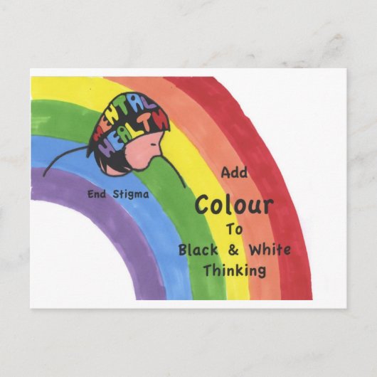メンタルヘルスへの偏見を解消する ポストカード (正面)