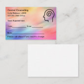 メンタルヘルスカウンセラーアポイントメントカード 名刺 (正面/裏面)