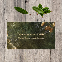 メンタルヘルスカウンセラー葉金ゴールド |自然 名刺