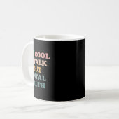 メンタルヘルスカッコいい認識度キの話だ コーヒーマグカップ (正面左)