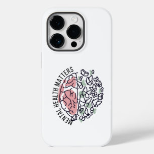 メンタルヘルスカラフル問題の脳と蝶 Case-Mate iPhone 14 PROケース