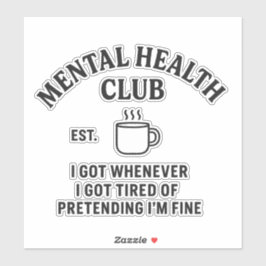 メンタルヘルスクラブ – ビニールシール シール