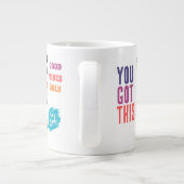 メンタルヘルスケア前向き名言マグカップ ジャンボコーヒーマグカップ (裏面)